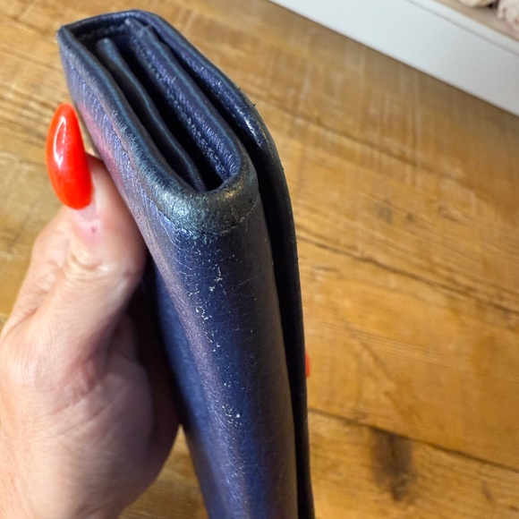 Jimmy Choo Filipa Navy Wallet with Silver Stars - Picture 11 of 12